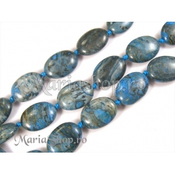 Chrysocolla oval flat 2b
